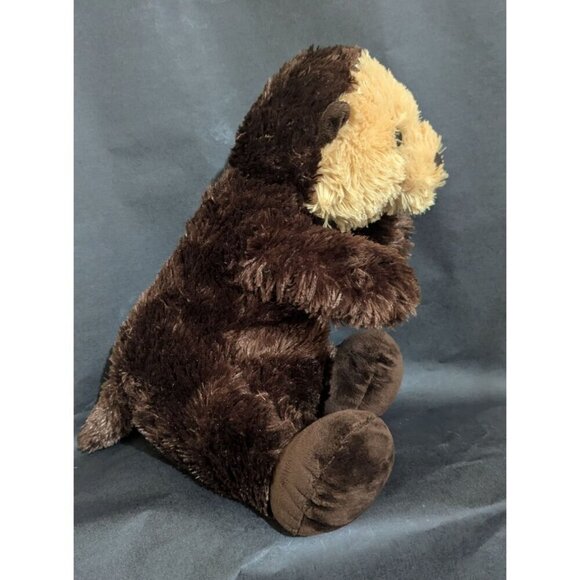 Aurora Plush Otter Stuffed Animal Toy Soft & Cuddly brown 12" - Picture 2 of 7